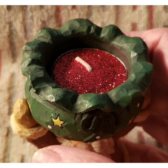 Vtg HENTON Int'l Santa Votive Candle Holder MSRP $58 - Picture 5 of 8